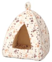 Trixie kattenmand iglo lingo wit/beige 32x42x32 cm - thumbnail