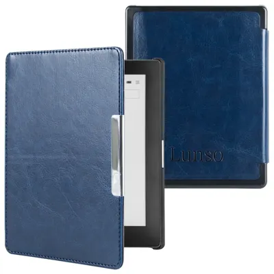 Lunso Kobo Aura Edition 1 hoes (6 inch) - sleepcover - Donkerblauw