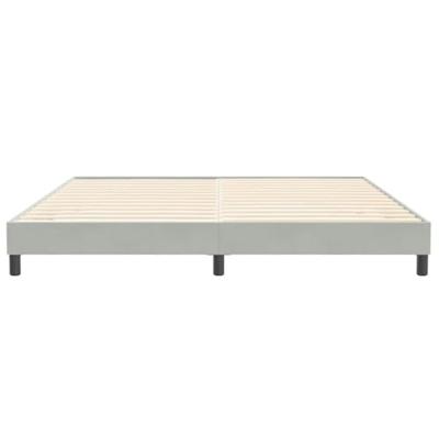 Bedframe zonder matras 200x220 cm fluweel lichtgrijs Bedframe zonder matras 200x220 cm fluweel lichtgrijs