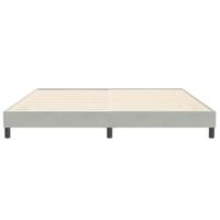Bedframe zonder matras 200x220 cm fluweel lichtgrijs - thumbnail