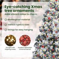 Kunstkerstboom met 300 LED Wit 240 cm PVC en Staal en Kunststof - thumbnail