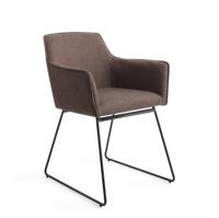 Jesper Home Eetkamerstoel 'Hofu' Slide Black, kleur Potters Clay - thumbnail