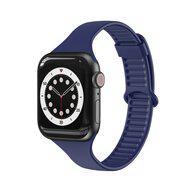 TPU Slim Fit bandje - Donkerblauw - Geschikt voor Apple Watch 44mm / 45mm / 46mm / 49mm - thumbnail