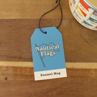 Emaille Mok Met Nautische Vlaggen - thumbnail