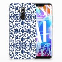 Huawei Mate 20 Lite | TPU Case | Flower Blue - thumbnail