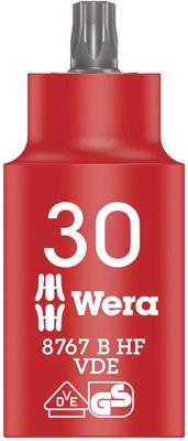 Wera 8767 B VDE HF TORX® Zyklop Bitdop, geïsoleerd, met 3/8"-aandrijving, met vasthoudfunctie, TX 30 x 55 mm - 05004923001 Wera 8767 B VDE HF TORX® Zyklop Bitdop, geïsoleerd, met 3/8"-aandrijving, met vasthoudfunctie, TX 30 x 55 mm - 05004923001