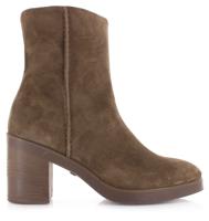 VIA VAI Taara Jade Sierra Farro Bruin Suede Enkellaars met hak Dames - thumbnail