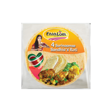 Faja Lobi Sandhia's Roti 4 Stuks 280 g bij Jumbo