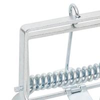 Mollenvallen 4 st gegalvaniseerd staal zilverkleurig - thumbnail