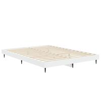 Bedframe LED massief hout wit 140x190 cm - thumbnail