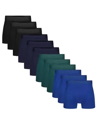 12-pak heren boxers - Rico - Multipack bamboe heren boxershorts - Voordeelverpakking onderbroeken - Herenondergoed