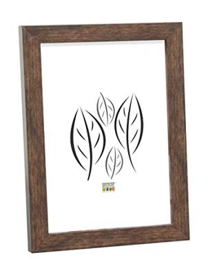 Deknudt Smalle kader in bruine houtkleur 10x15 S43AH3