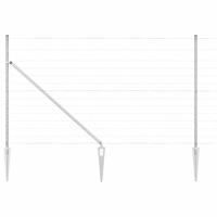 Weidehekwerk Zilver 25 x 1.4 m Gegalvaniseerd staal - thumbnail