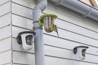 Singing Friend vogel- en voederhuis set bruin - thumbnail