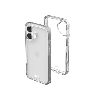 Urban Armor Gear Plyo Case Backcover Apple iPhone 16 Ice, Transparant Inductieve lading