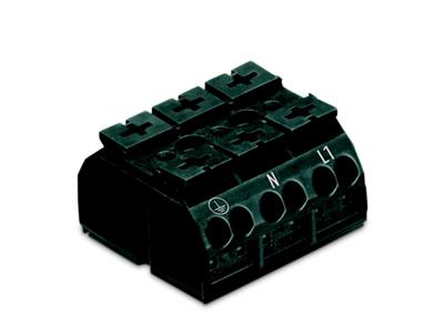 WAGO 862-1503/999-950 Apparaataansluitklem Veerklem Zwart 250 stuk(s)