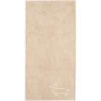 Cawö Cawo We love Dogs gemustert 6248 Handdoek 50x100 natur/beige - thumbnail