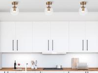 Plafondlamp ATMANI 1 lamp goud - thumbnail