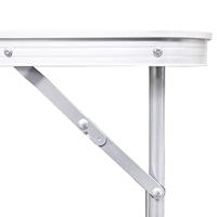 Campingtafel inklapbaar met metalen frame 80 x 60 cm - thumbnail