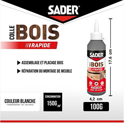 SADER Lijm Hout Quick Shot - Fles 100g SADER Lijm Hout Quick Shot - Fles 100g