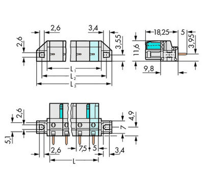 WAGO 722-733/031-000 Female behuizing (board) 722 Totaal aantal polen: 3 Rastermaat: 7.50 mm Inhoud: 50 stuk(s) WAGO 722-733/031-000 Female behuizing (board) 722 Totaal aantal polen: 3 Rastermaat: 7.50 mm Inhoud: 50 stuk(s)