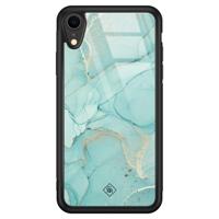 iPhone XR glazen hardcase - Touch of mint - thumbnail