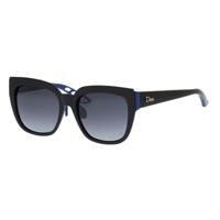 Christian Dior Zonnebril Dames DIORDECALE2F BQ9 BLACK BLUE 55x19x145 - thumbnail