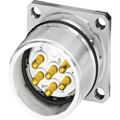 M23 Apparaatconnector, flensmontage 1619990 CA-06P1N8A2S00 Zilver Phoenix Contact Inhoud: 1 stuk(s)