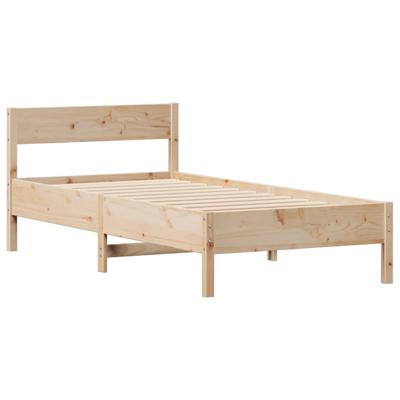 Bedframe zonder matras massief grenenhout 90x190 cm - thumbnail