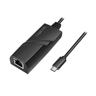 LogiLink USB-C (USB 3.2 Gen 1) naar Gigabit (RJ45) adapter tot 5 Gbit/s, energiebesparende functie