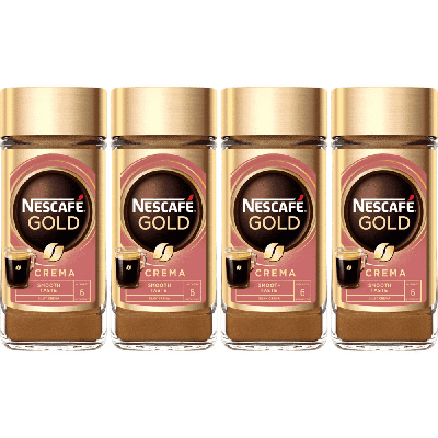 Nescafé Gold Crema - oploskoffie - 4 x 100 gram