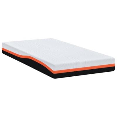 Matrassen Wit, Grijs 90 x 200 cm 100% polyester jacquard stof