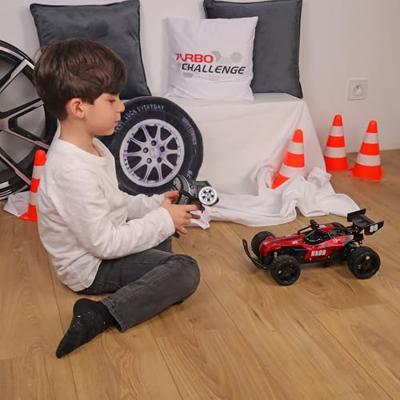 Auto met afstandsbediening - TURBO CHALLENGE - RX Car 89 093721 - Rood - 1/12 - Inclusief oplaadbare batterij en batterijen - Metaal - thumbnail