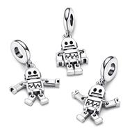 Pandora 792250C01 Hangbedel Bestie Bot Robot zilver-emaille - thumbnail