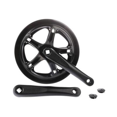 Dahon crankstel 52t enkel blad 3/32" 170mm rand zwart