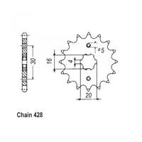 ESJOT Sprocket 428 14z standard - thumbnail