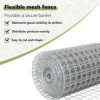 VidaXL Hek met paal zilver 0,6 x 10 m staal en pvc - thumbnail