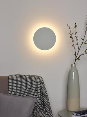 Lucide EKLYPS LED - Wandlamp - Ø 25 cm - LED - 1x9W 3000K - Wit