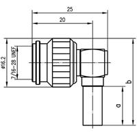 Telegärtner 100023696 100023696 TNC-connector Stekker, haaks 50 Ω 1 stuk(s) - thumbnail