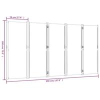 Kamerscherm met 5 panelen 350x180 cm donkerblauw - thumbnail