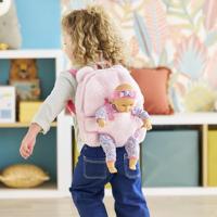 Corolle roze pluche poppen draagrugzak, 30cm - thumbnail