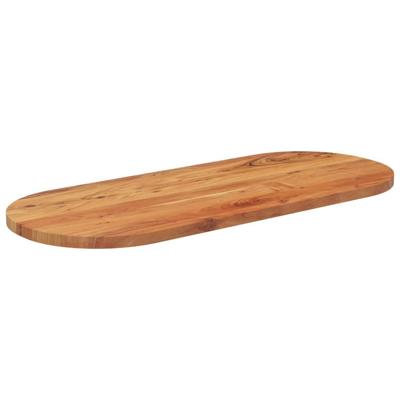 Tafelblad ovaal 120x50x3,8 cm massief acaciahout