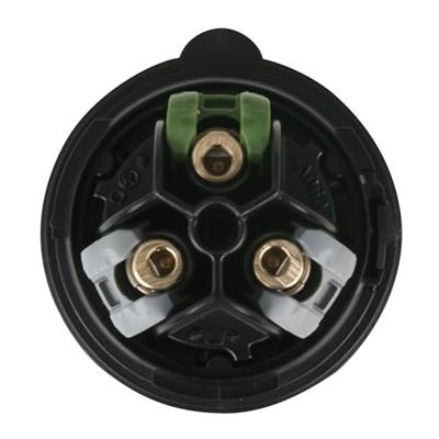 PCE CEE 16A 3-polige stekker Turbo Twist zwart PCE CEE 16A 3-polige stekker Turbo Twist zwart