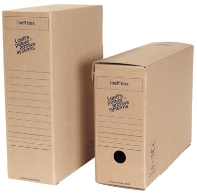 Loeff's Box, ft 37 x 26 x 11,5 cm, bruin, pak van 50 stuks