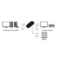 LogiLink CV0108 Adapter [1x HDMI-bus - 1x VGA-bus] Zwart - thumbnail