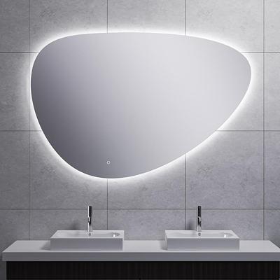 Wiesbaden Uovo Ovale LED Badkamerspiegel 140cm - Dimbaar met Spiegelverwarming