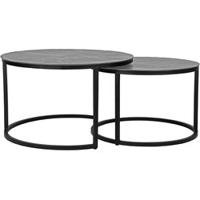 LABEL51 Salontafel 'Grand' Set van 2 stuks, kleur Grijs - thumbnail