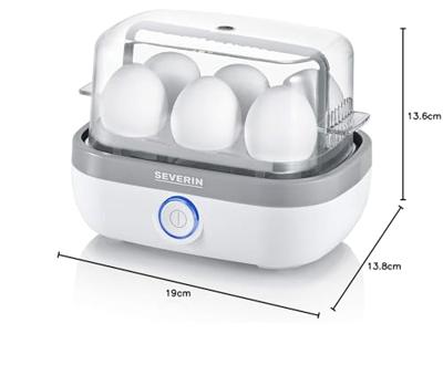 Severin eierkoker wit voor 6 eieren 420w Severin eierkoker wit voor 6 eieren 420w