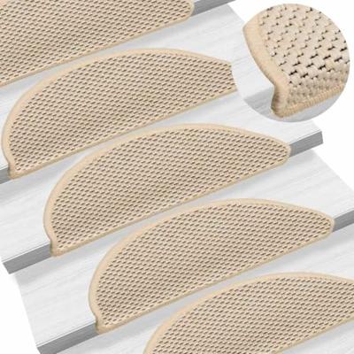 VidaXL Trapmatten zelfklevend sisal-look 30 st 56x17x3 cm berber