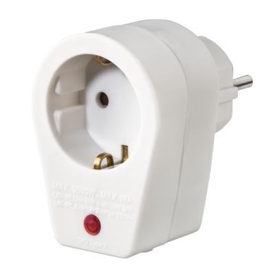 Hama Stopcontactadapter Geaard Stopcontact Overspanningsbeveiliging Wit Hama Stopcontactadapter Geaard Stopcontact Overspanningsbeveiliging Wit